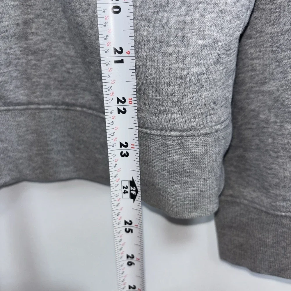 Nike Color Block Pullover Hoodie Gray Black White Small Cotton Fleece